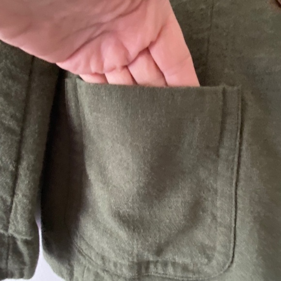 Femme De Carriere Sandra Angelozzi pure wool double breasted green jacket - Picture 10 of 13